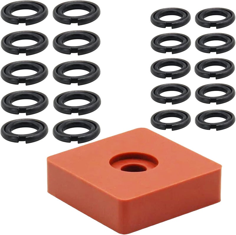 GnDaYoug (10+10 Sets) 3/8" & 1/2" Impact Wrench Retainer Rings Kit with O-Rings & Anvil Tool – Compatible with 3/8” & 1/2” Milwaukee Standard Electric/Pneumatic Impact Wrenches - Image 2